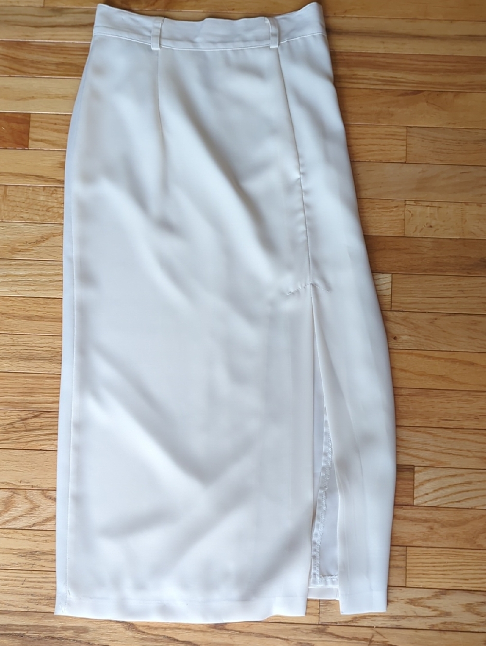 Vintage - Classic Cream Pencil Skirt - Women's Tailored Skirt